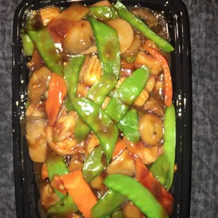 Shrimp with Snow Peas (19 March 2021).