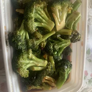 35A. Broccoli with Garlic Sauce