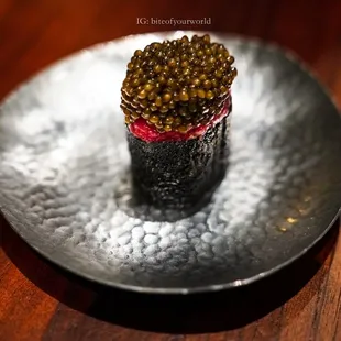 Caviar Kim is definitely far from your ordinary kimbap (). Just go for it and take the full bite