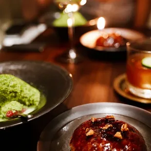 Green Tea Bingsu (shaved ice) was rather mediocre and Hotteok (sweet pancakes) was tough and chewy and like sugar coated bread.