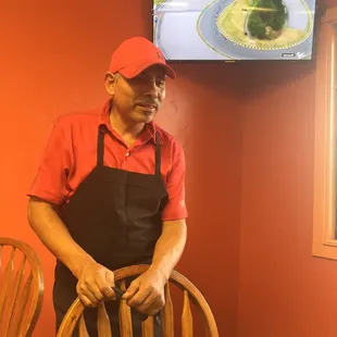 The owner and chef Juan