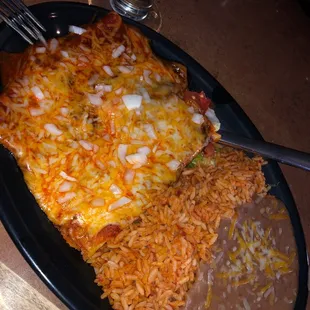 Red Cheese Enchiladas