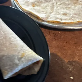 Small Burrito &amp; Quesadilla