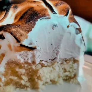 Baked Alaska...the perfect ending to our meal $10.