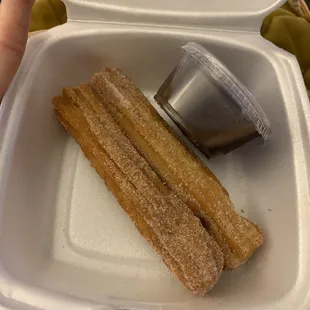 Over fried churros