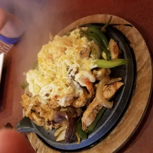a plate of food on a table