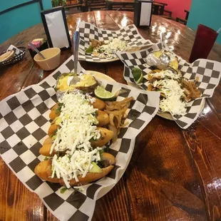  a table of food