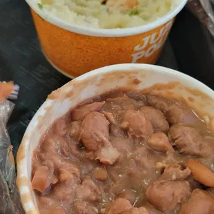 Beans, potatoes yummm