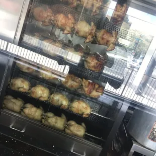 Chicken on the rotisserie