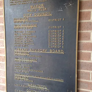 Juan Tabo Library—official signage