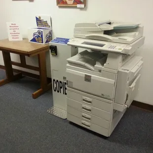 Copies cost 20 cents each.