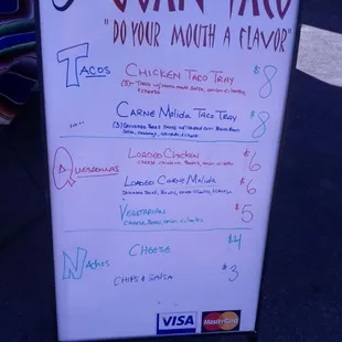 Today's menu @ NoDa brewing