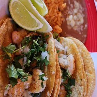 Shrimp street tacos