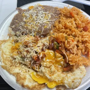 Huevos rancheros overcooked