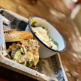 Spanish Queen Burger and House Green Salad