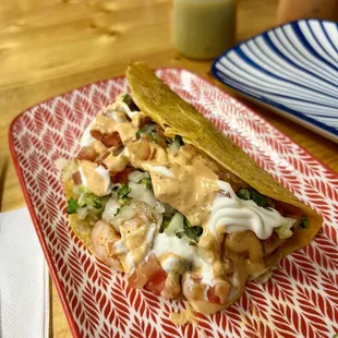 Shrimp and steak quesadilla