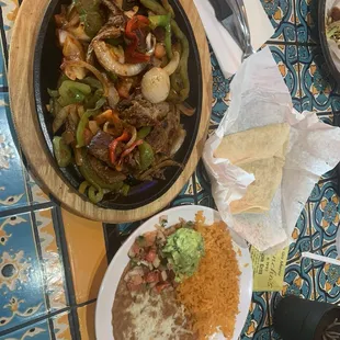 Steak fajitas