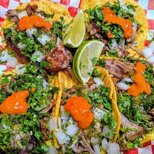 Succulent Carnitas on Handmade tortillas