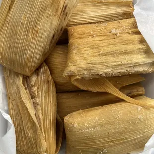 Green Chilie Chicken Tamale Plate