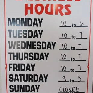 business hours