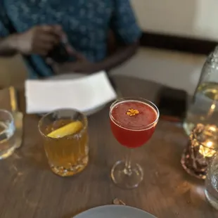 Cocktails could be on the sweeter side, but we got the next round off the menu!