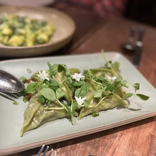 a plate of food on a table