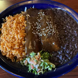 Enchiladas en Mole