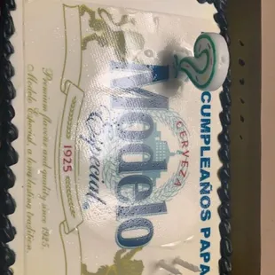 Customized Beer cake!