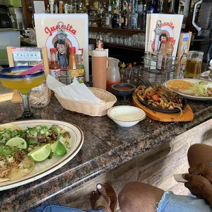 Carnitas and steak Tacos &amp; Fajaitas (sp?)