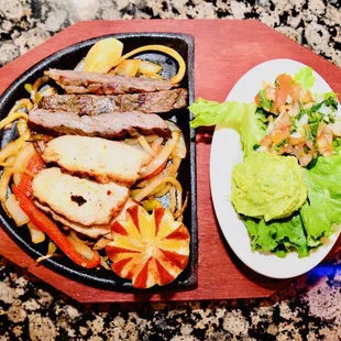 Fajitas beef and chicken