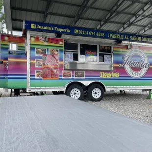 Juanita's Taqueria! Plenty of parking, outdoor seating and not to mention the best part,  authentic Mexican food and drinks all found here!!