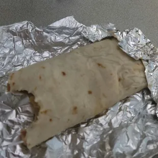 Juanita's burritos were good