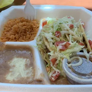 Ground beef taco plate