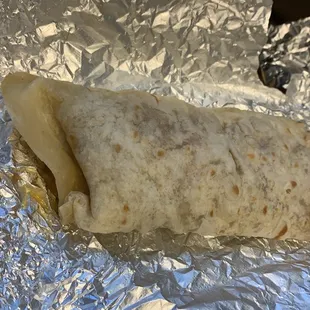 Breakfast Burrito - Egg, potatoes, beans, ham, and green chile