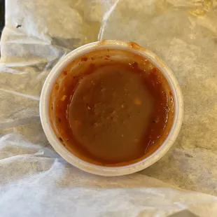 Red sauce: heavy on the tomato paste, low on the spice