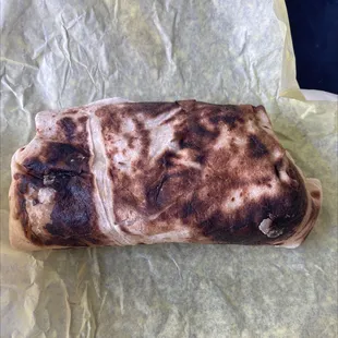 Burnt flour tortilla