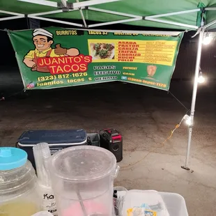 a variety of food items