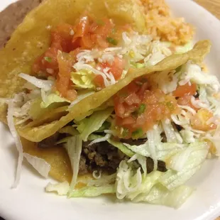 One chicken, one asada taco. #22