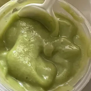 Fake guacamole, using tomatillos