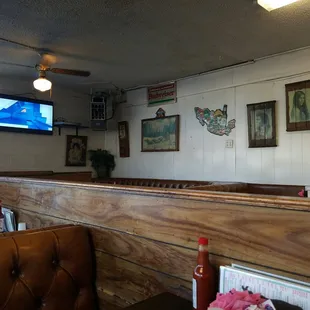 a view of the dining area