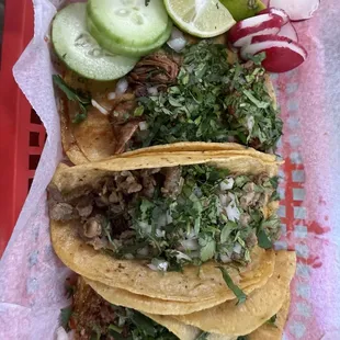 3 Traditional Tacos
