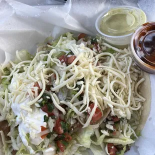 Crispy pork tacos