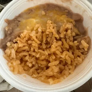 Side Combo Cup of beans and rice