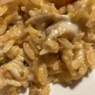 Arroz con Pollo ~ with a little pico mixed in