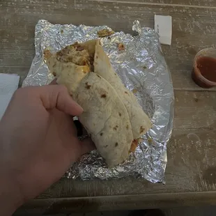 Bacon, ham, bean, egg &amp; cheese