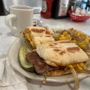 Farm steak sandwich