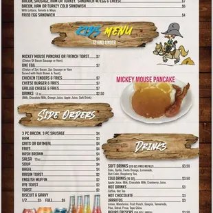 sushi and sashimi, menu
