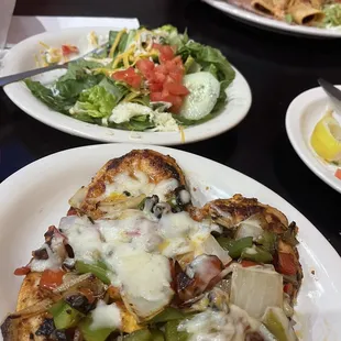 Chicken Monterey and salad