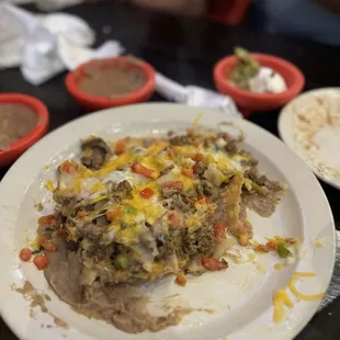 Carne asada nachos