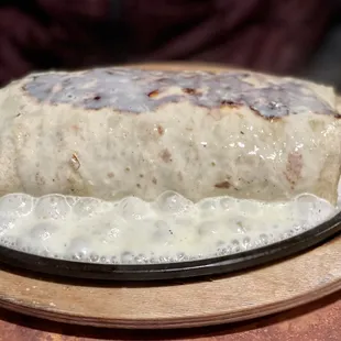 a plate of food on a table